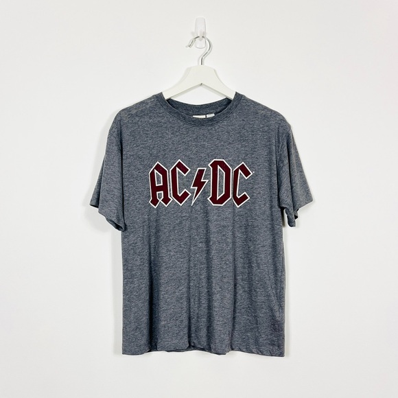 H&M Dark Grey Graphic Band T-Shirt - Picture 1 of 4